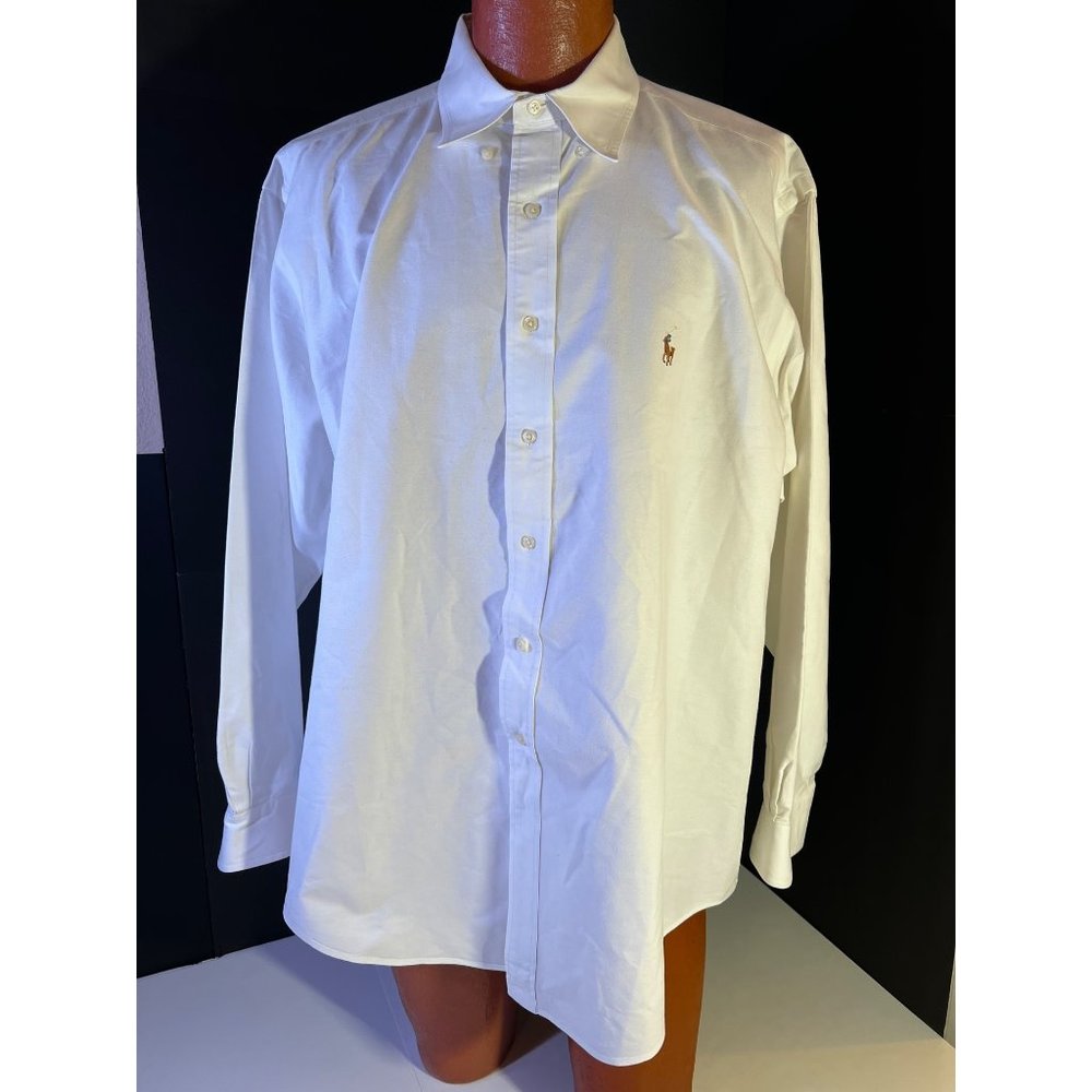 Ralph Lauren White XL long Sleeve Shirt  Polo